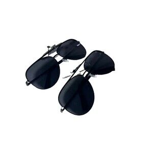 Foster Grant Aviator Polarized Sunglasses Black Men’s 2 Pack Bundle New